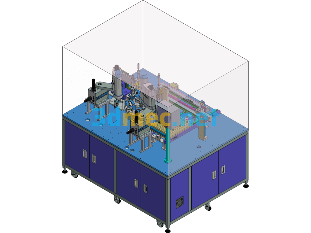 Plastic Handle Automatic Assembly Equipment - 3D Model Exported Free Download