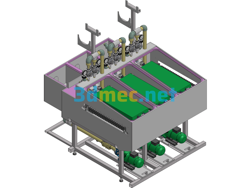 PCB Board Washing Machine - 3D Model Inventor Free Download