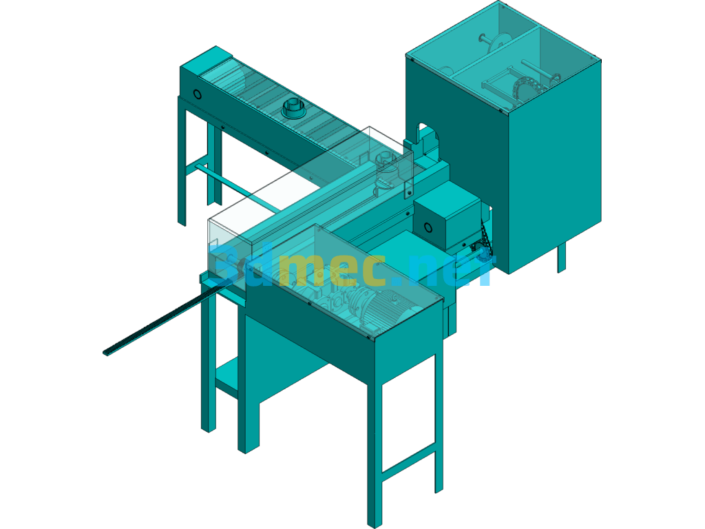 Design Of Tableware Packaging Paper Bag Packaging Machine (3D+CAD+Instructions) - 3D Model SolidWorks AutoCAD-ZWCAD Free Download