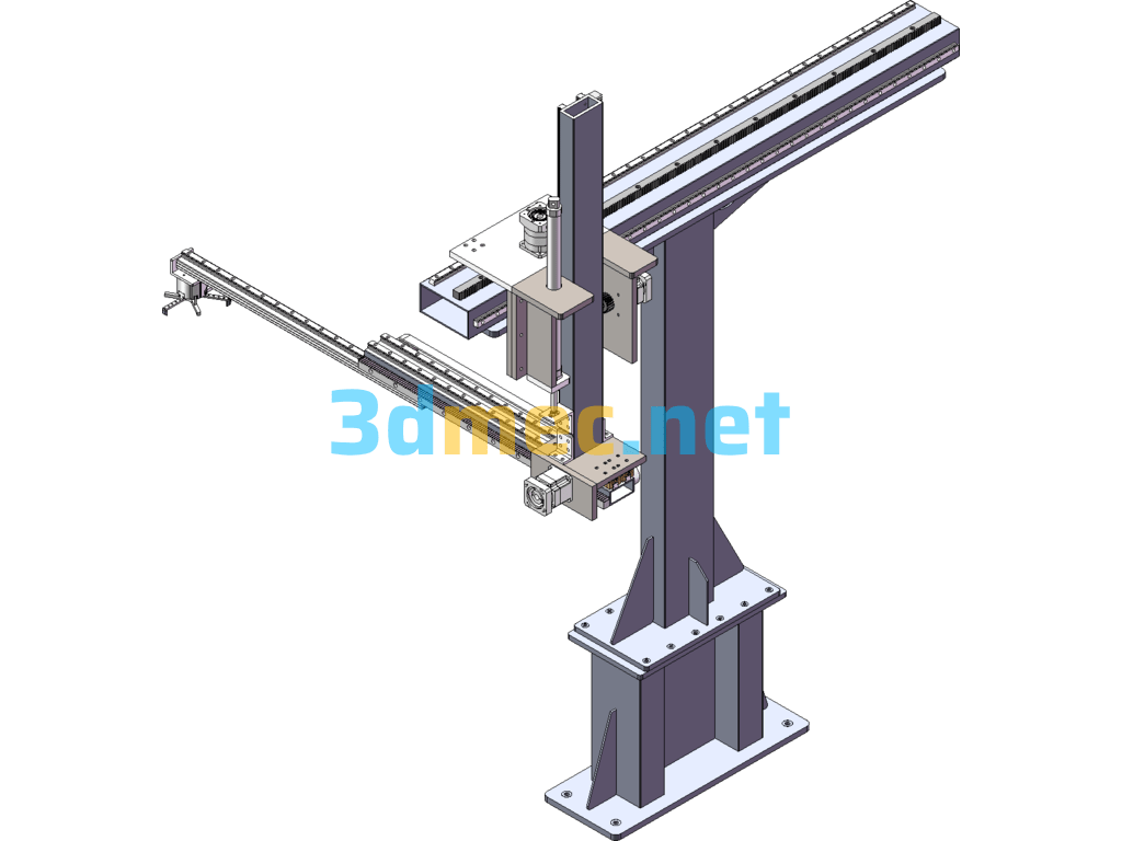 Truss Type Three-Axis Robot - 3D Model SolidWorks Free Download