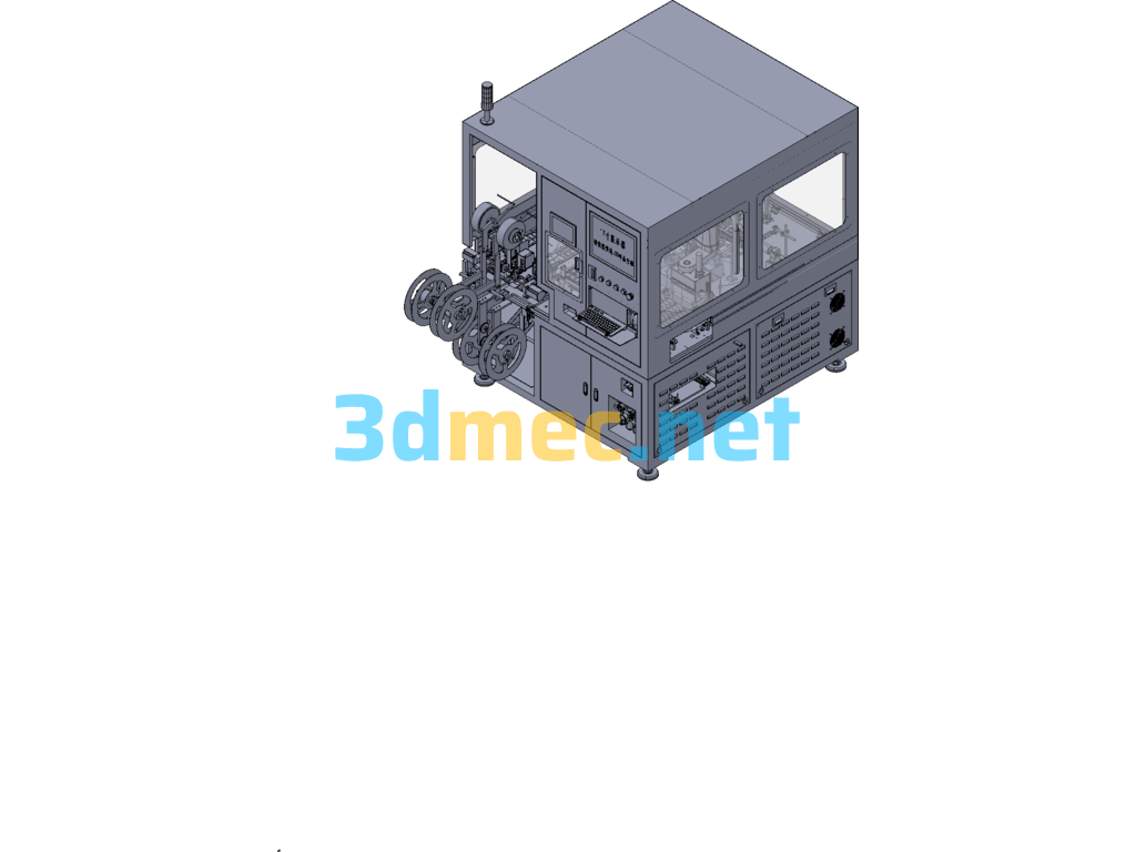 Automatic Taping Packaging Machine - 3D Model Exported Free Download