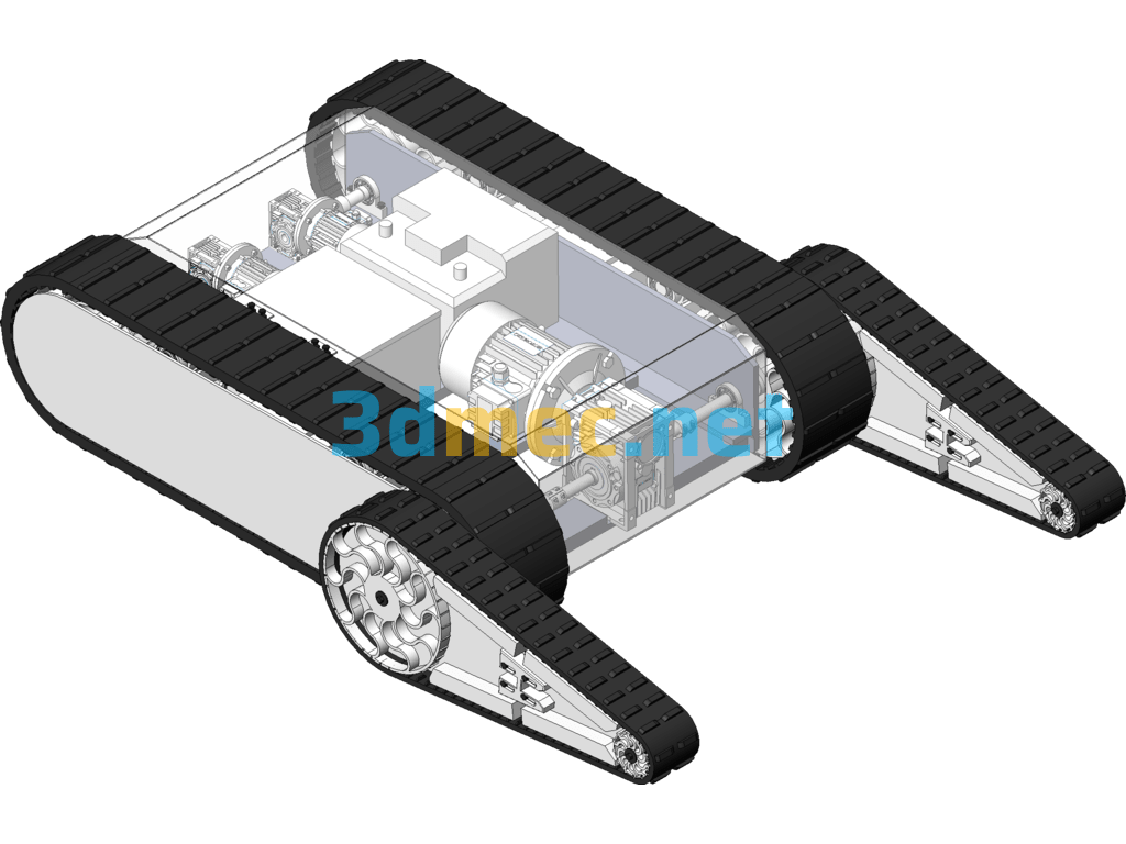 Double Rocker Crawler Chassis - 3D Model SolidWorks Free Download