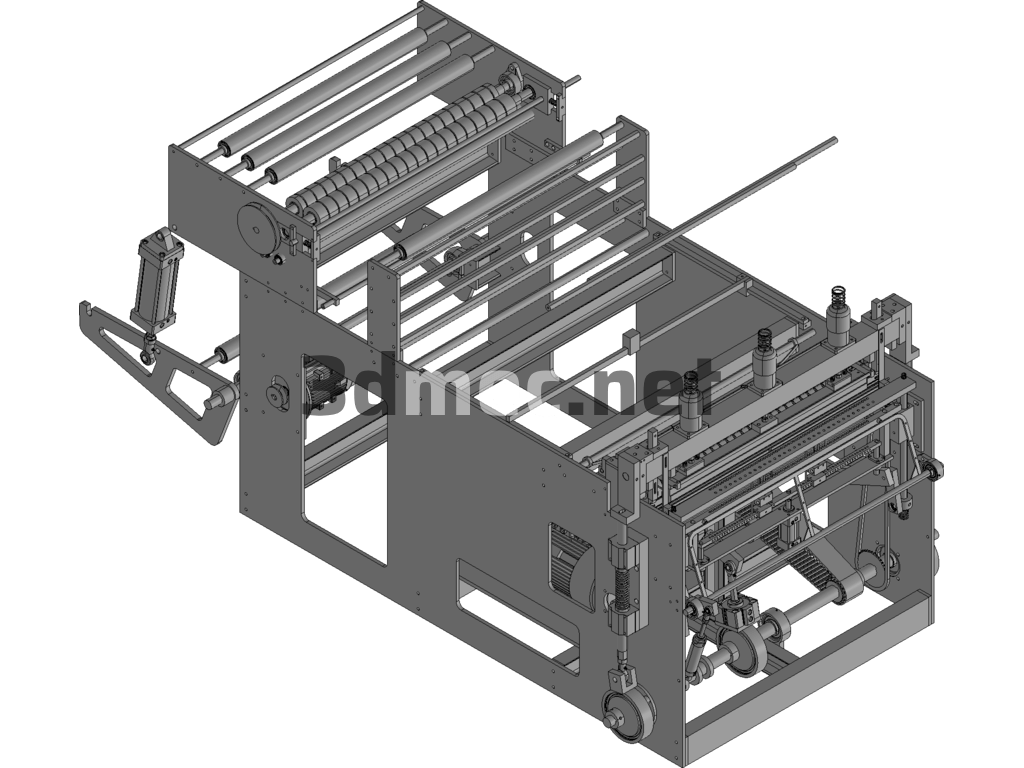 Fully Automatic Heat Sealing And Cold Cutting Bag Making Machine - 3D Model Exported Free Download