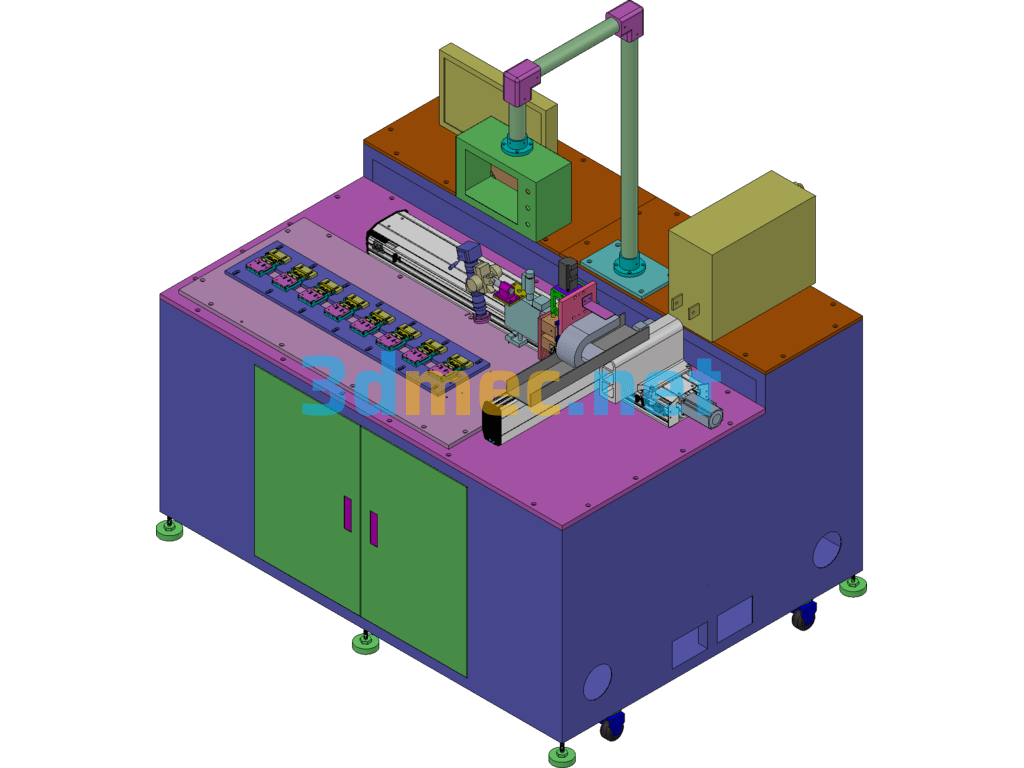 High Frequency Line Welding PCB Board Fusion Welding Machine Precision Spot Welding Machine - 3D Model SolidWorks Free Download