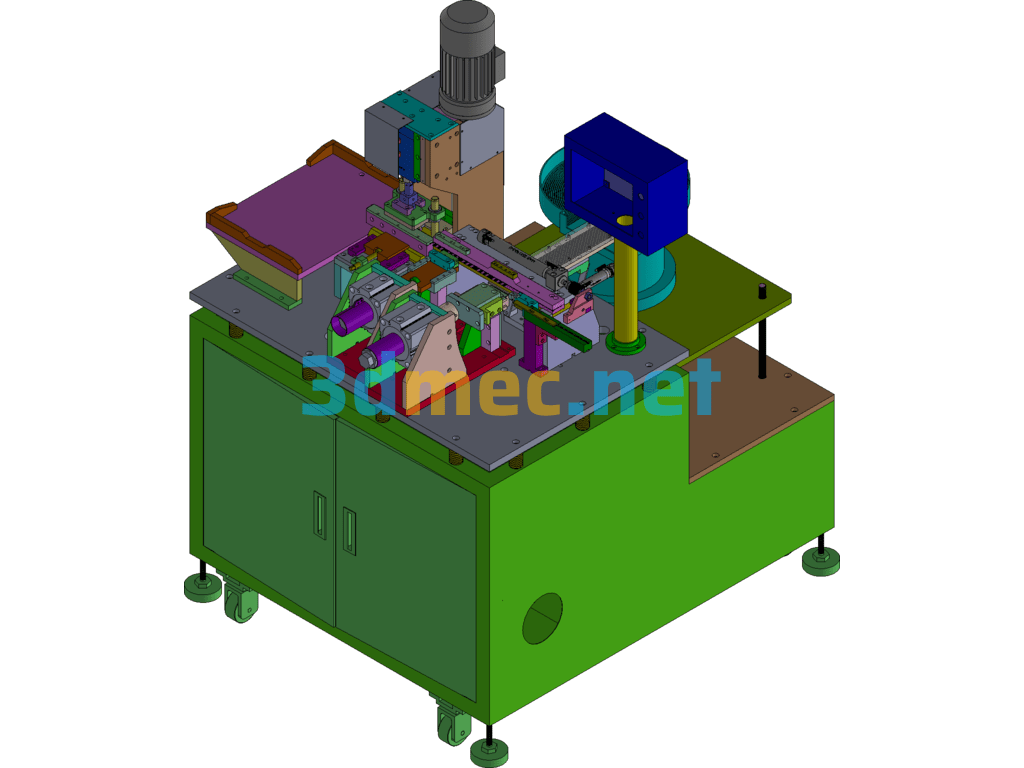 0.64 Four-Point Pin Insertion Bending Machine - 3D Model SolidWorks Free Download