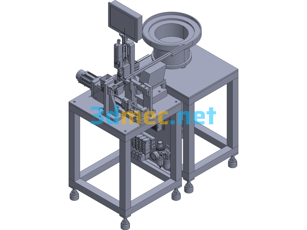 Block Hole Inspection Machine - 3D Model SolidWorks Free Download