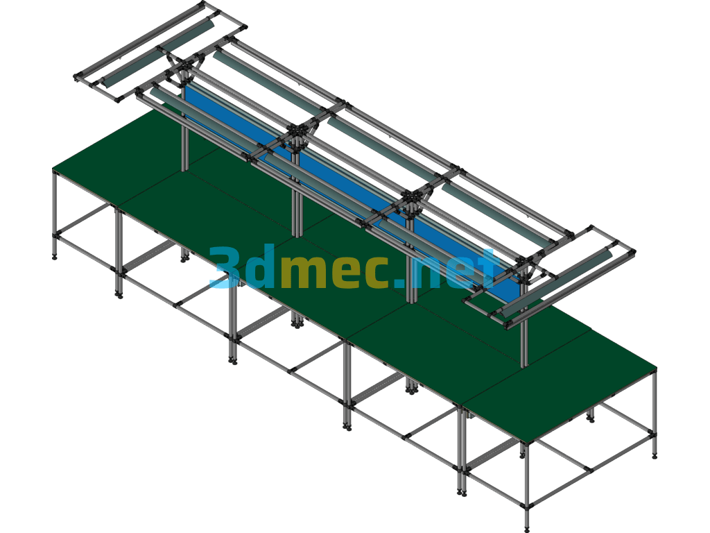 Lean Pipe Assembly Workbench - 3D Model Exported Free Download