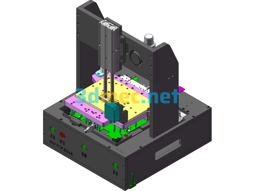 Probe Module Pneumatic Fixture - 3D Model SolidWorks Free Download