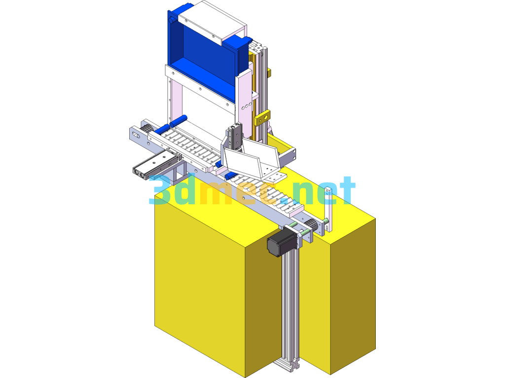 18650 Battery Potting Machine - 3D Model SolidWorks Free Download