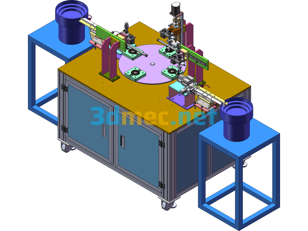 Plastic Shell Iron Sheet Assembly Machine - 3D Model SolidWorks Free Download