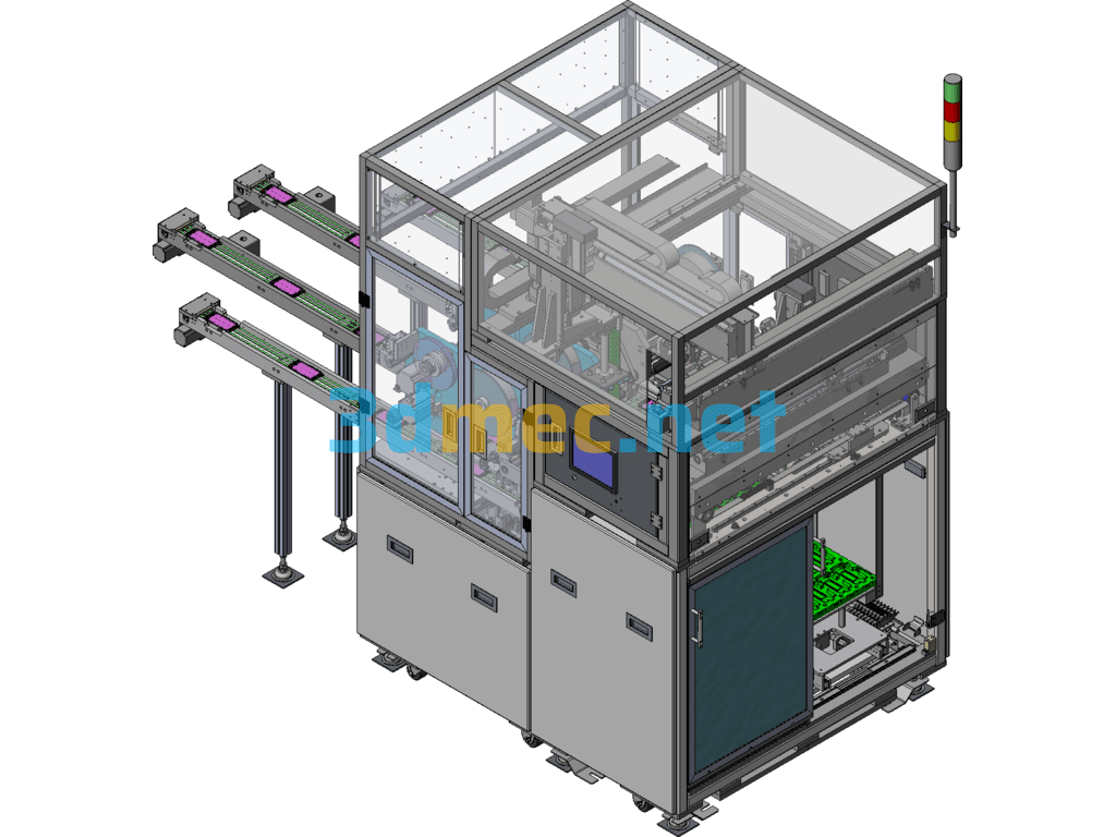 Apple Mobile Phone Film Peeling Machine (Already Put Into Production) - 3D Model SolidWorks Free Download