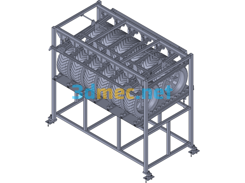 Rack Combination Logistics Equipment 2 - 3D Model Exported Free Download