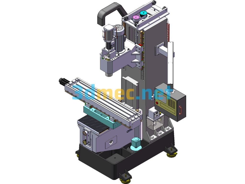 Turret Machining Center - 3D Model SolidWorks Free Download