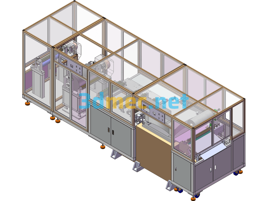 Automatic Pole Piece Forming And Die Cutting Machine - 3D Model SolidWorks Free Download