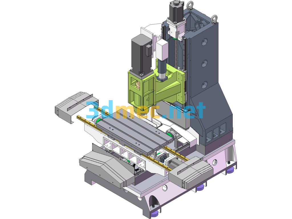 Machining Center V850 Optical Machine - 3D Model SolidWorks Free Download