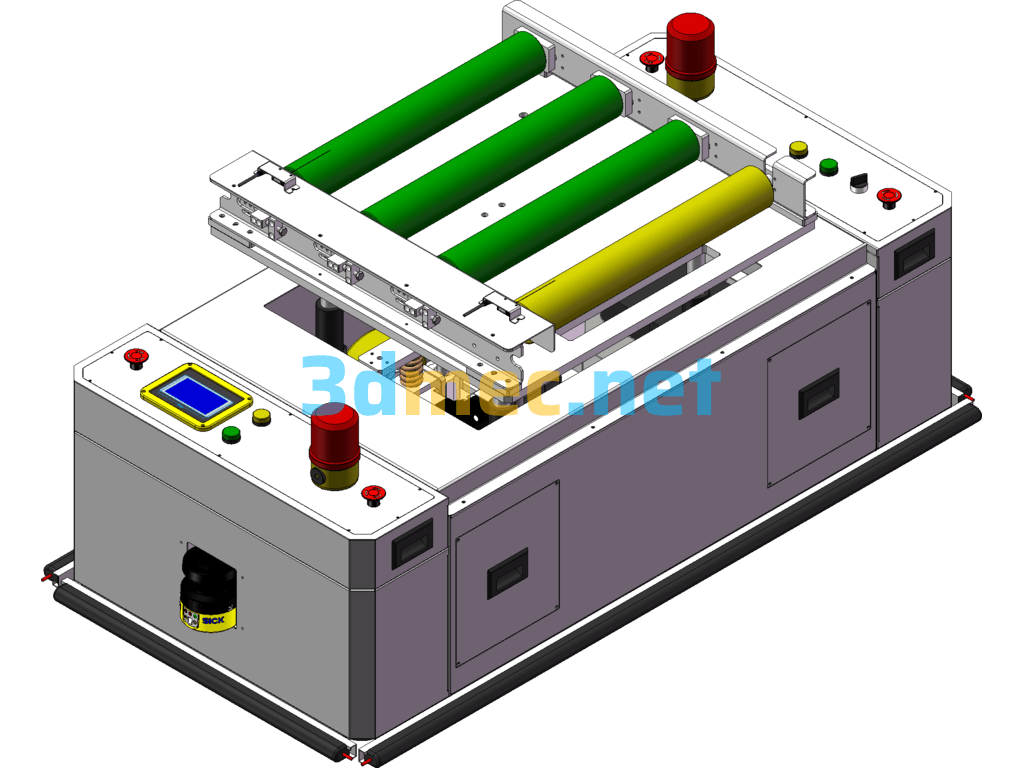 Lifting And Transplanting AGV - 3D Model SolidWorks Free Download