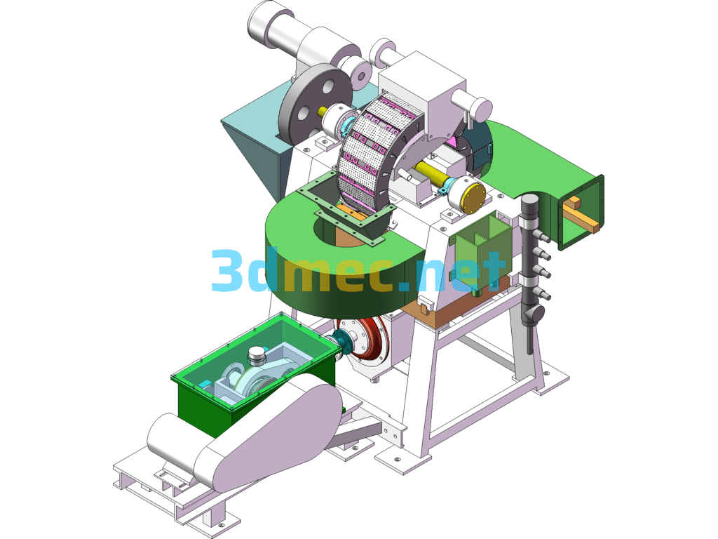 High Gradient Magnetic Separator - 3D Model SolidWorks Free Download