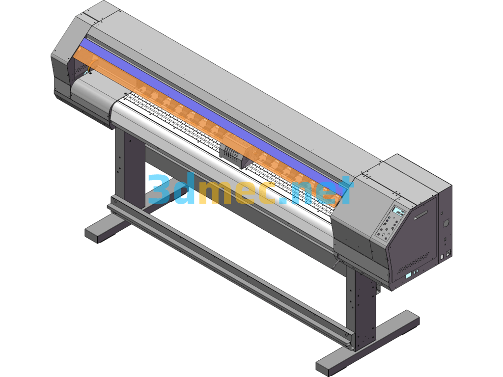 Automatic Double-Axis Glue Laminating Machine - 3D Model SolidWorks Free Download