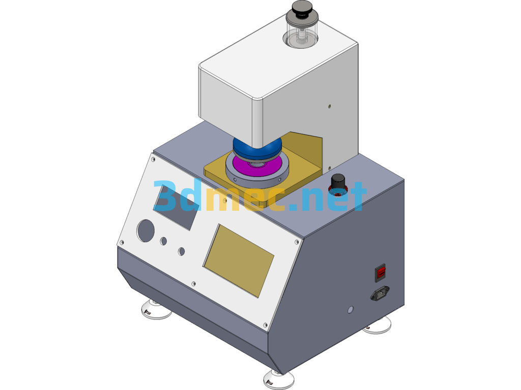 Fully Automatic Carton And Paperboard Burst Tester - 3D Model SolidWorks Free Download