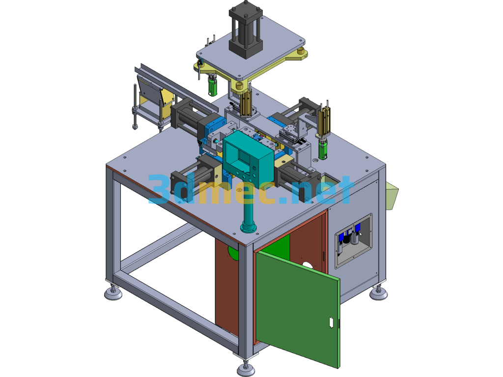 Oil Mist Housing Punching Machine Oil-Water Filter Automatic Punching Machine - 3D Model SolidWorks Free Download