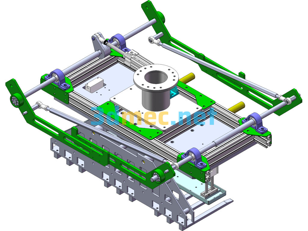 Robotic Arm Gripper - Can Grab Products And Pallets At The Same Time - 3D Model SolidWorks Free Download