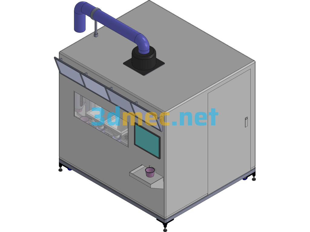 Intelligent Fully Automatic Noodle Vending Machine - 3D Model SolidWorks Free Download