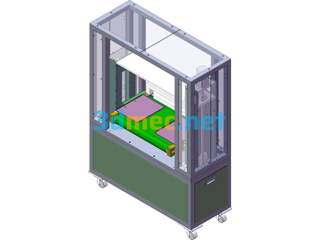 Lifting Conveyor Line Turnover Machine - 3D Model SolidWorks Free Download