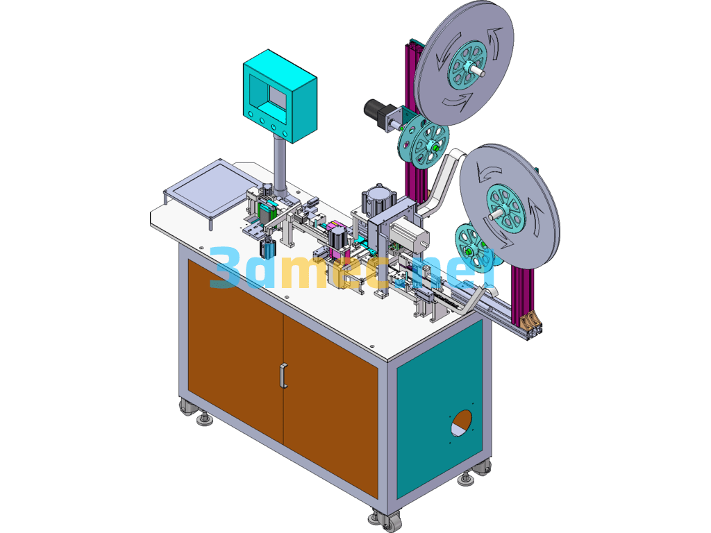 SD Card Holder PUSH-PUSH Type Fully Automatic Assembly Machine - 3D Model SolidWorks Free Download