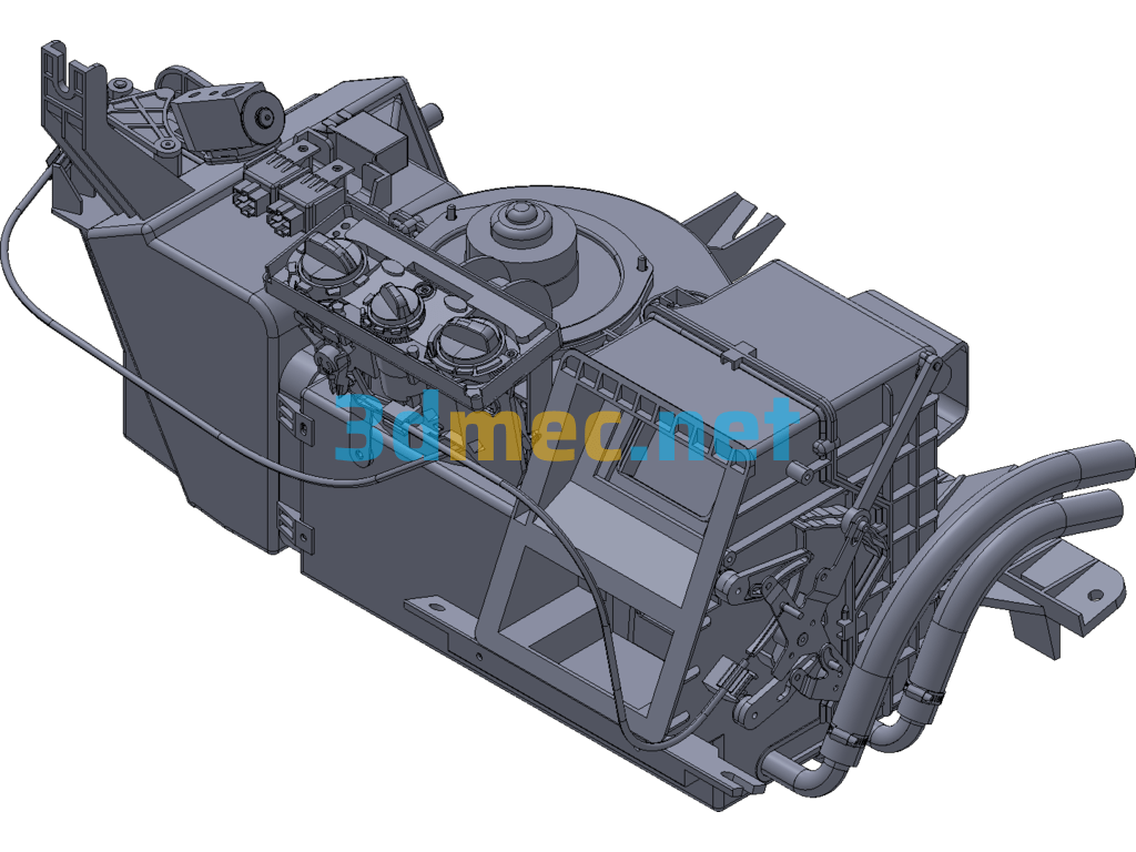 Car Heater Assembly - 3D Model Exported Free Download