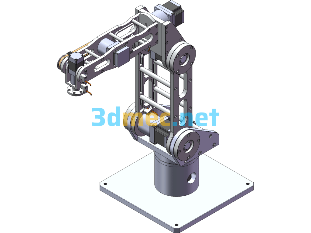 6-Axis Robot And 6-Axis Manipulator Arm That Can Be Produced - 3D Model SolidWorks Free Download