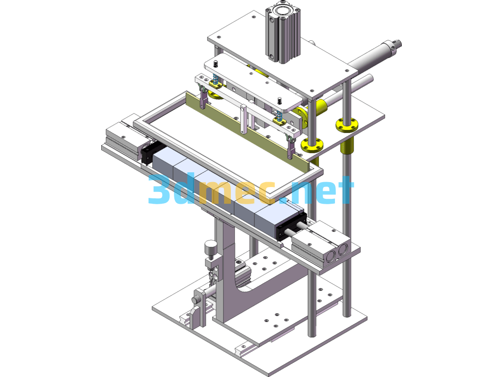 Automatic Screen Printing Machine - 3D Model SolidWorks Free Download