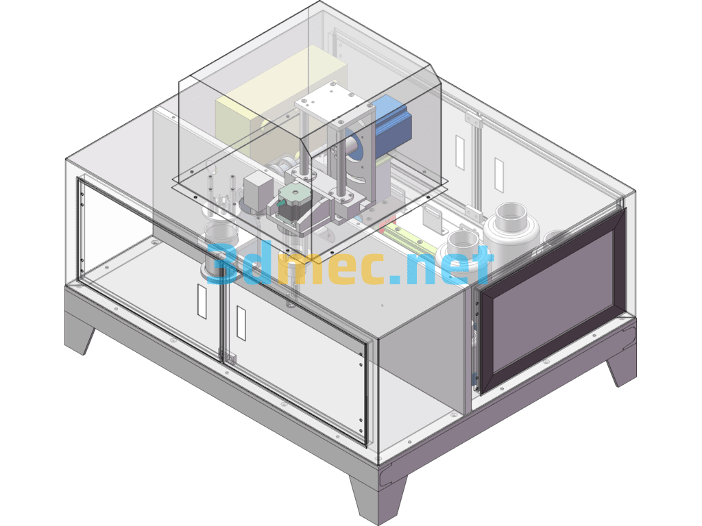 Lead Oxidation Test Machine 3D Digital Model + Engineering Drawing + BOM - 3D Model SolidWorks Free Download