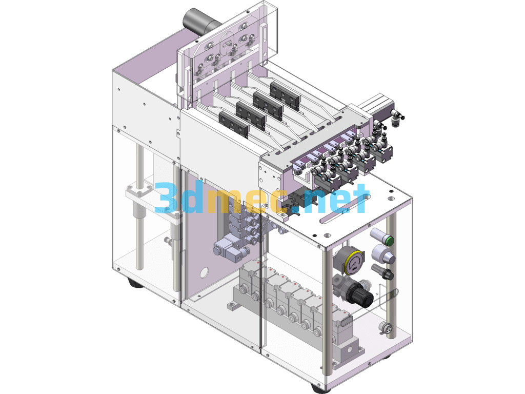 One Out Eight Screw Feeder - 3D Model SolidWorks Free Download