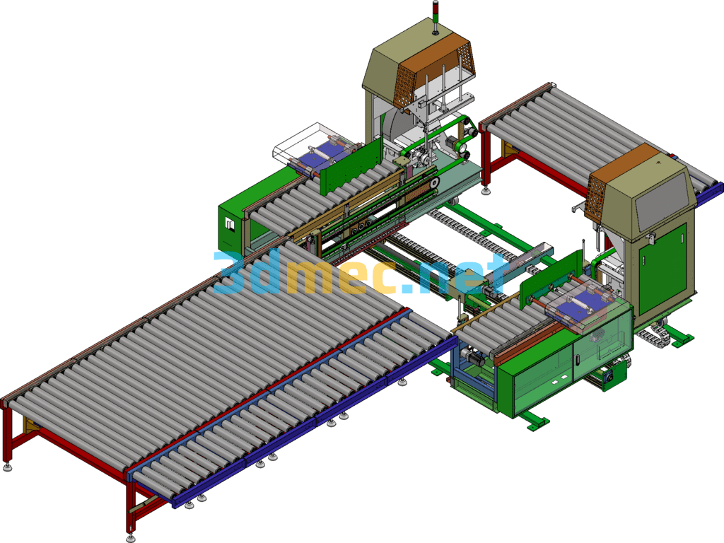 Automatic Cardboard Strapping Machine 1.5 Meters - 3D Model SolidWorks Free Download