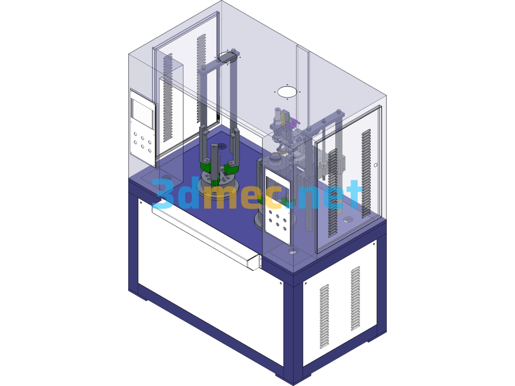 Thermos Cup Spout Welding Equipment - 3D Model SolidWorks Free Download