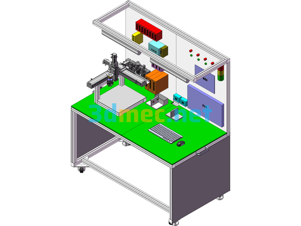 Servo Module Test Bench - 3D Model SolidWorks Free Download