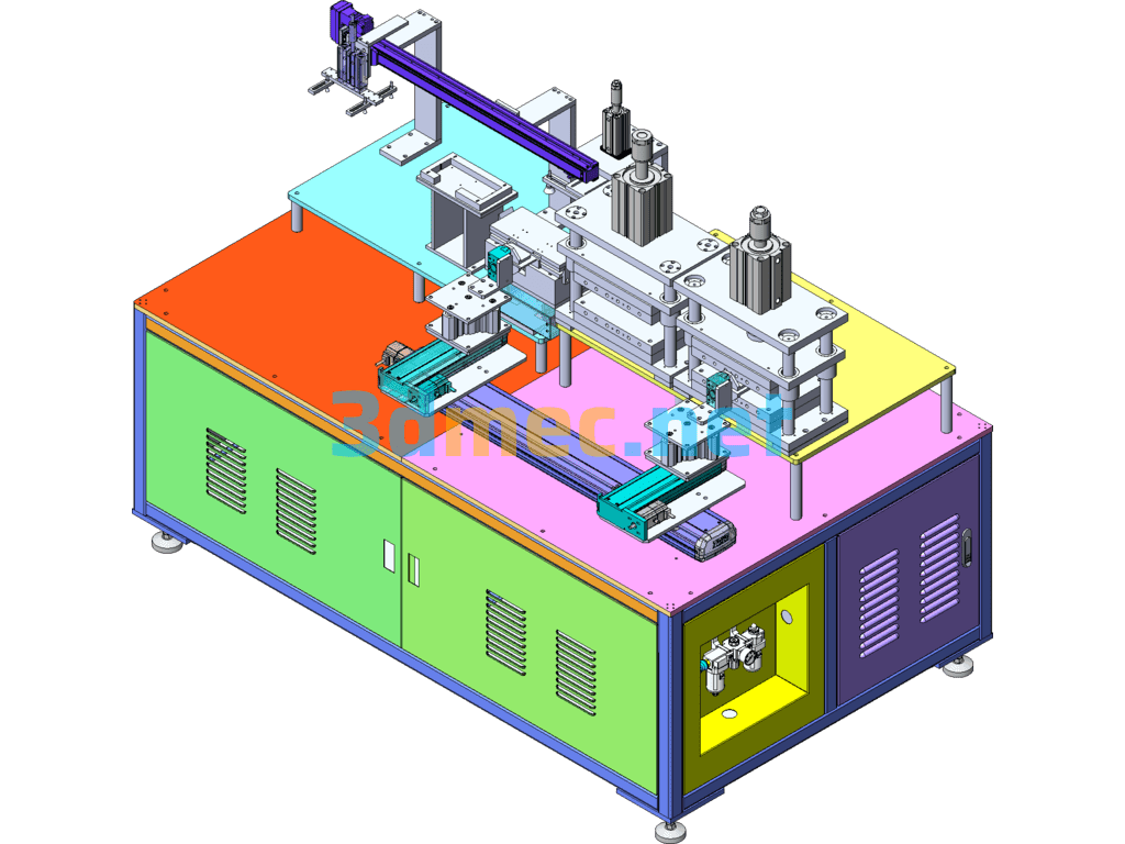 Film Thermal Embossing Automatic Machine - 3D Model SolidWorks Free Download