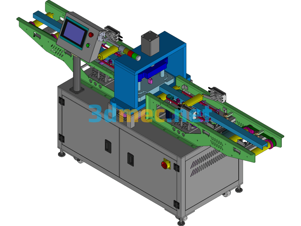 Lamp Body Punching Device - 3D Model Exported Free Download