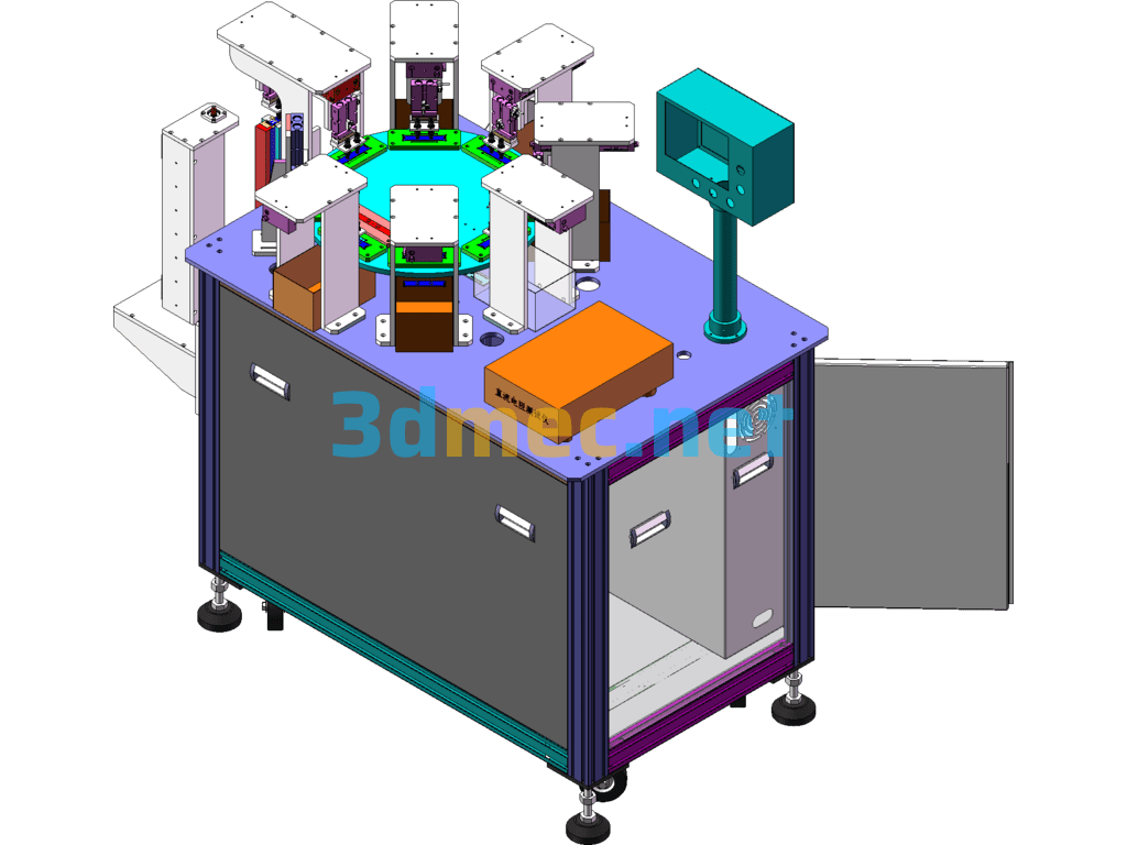 Copper Sheet Resistance Measurement And Sorting Machine - 3D Model SolidWorks Free Download