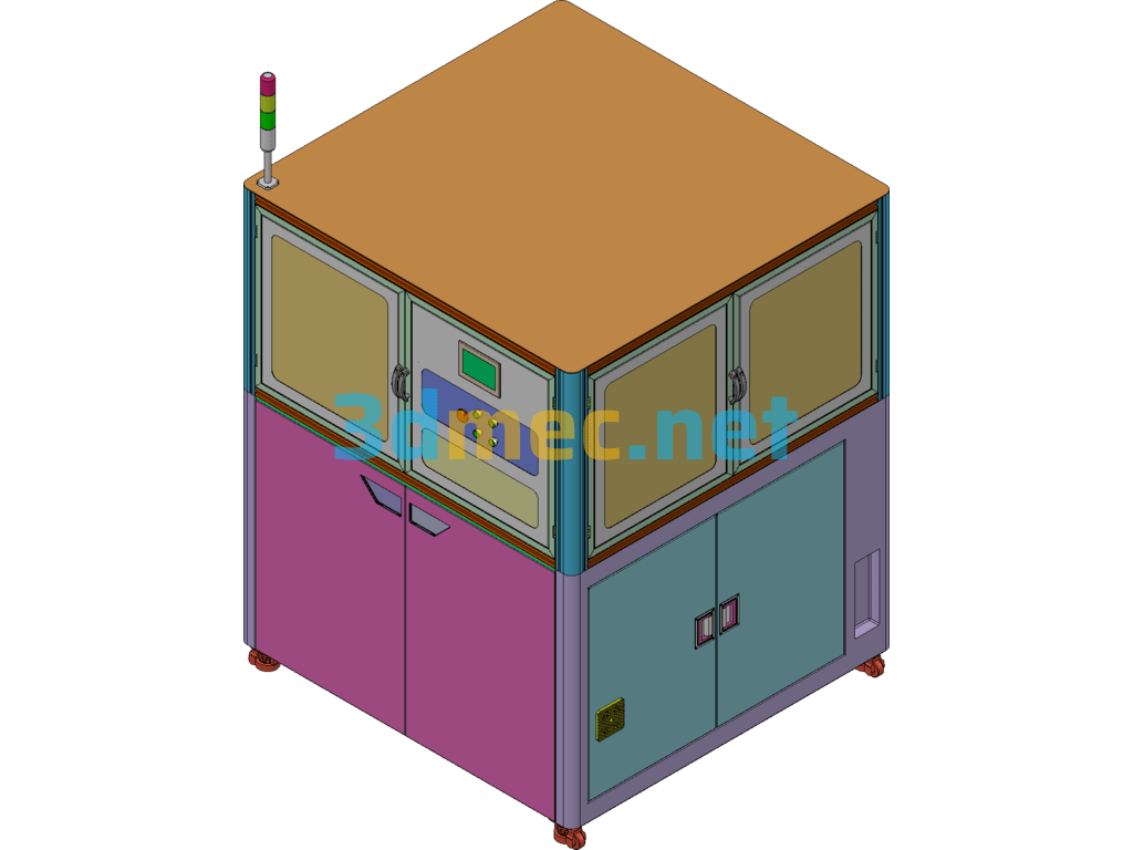 Standardized Rack + Protective Cover (Modify The Length, Width And Height) - 3D Model SolidWorks Free Download