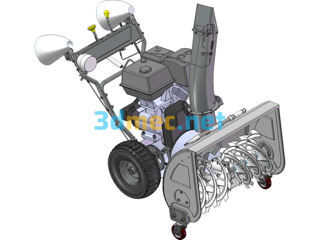 Snow Thrower Snowplow Manual Snowplow - 3D Model SolidWorks Free Download