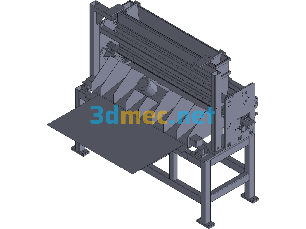 Plastic Pellet Spreader Non-Standard Automated Waste Recycling Equipment - 3D Model Exported Free Download