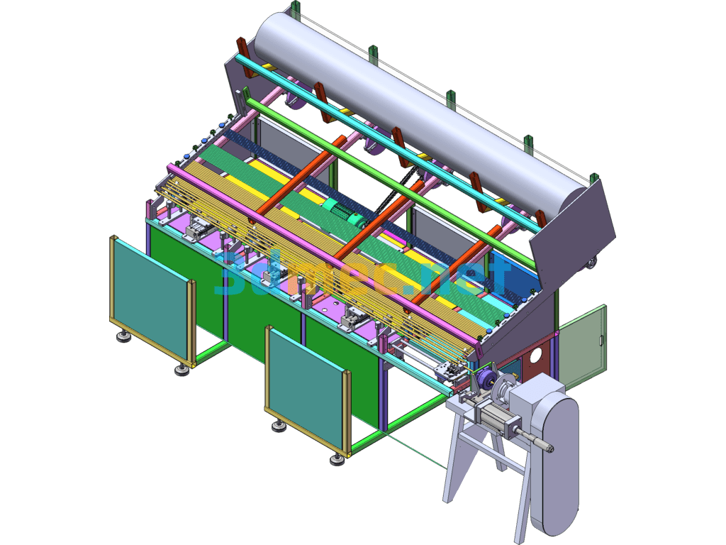 Automatic Steel Pipe Turning Machine (Stable Equipment) - 3D Model SolidWorks Free Download