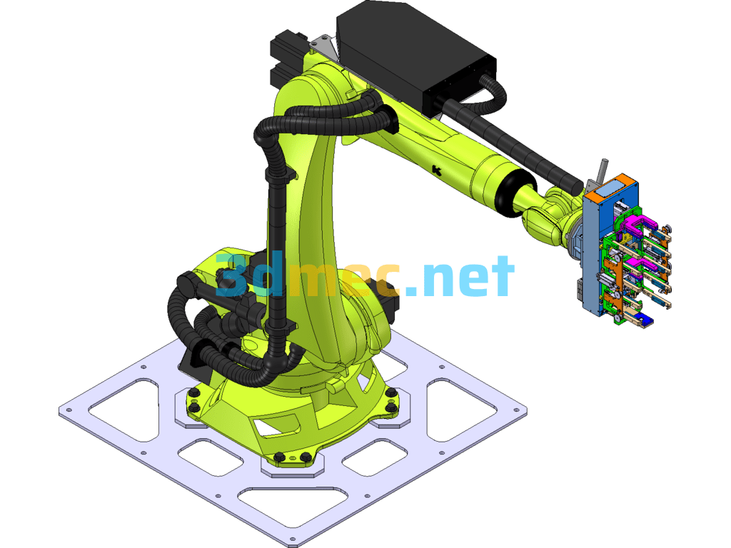 Robot Gripper - 3D Model SolidWorks Free Download