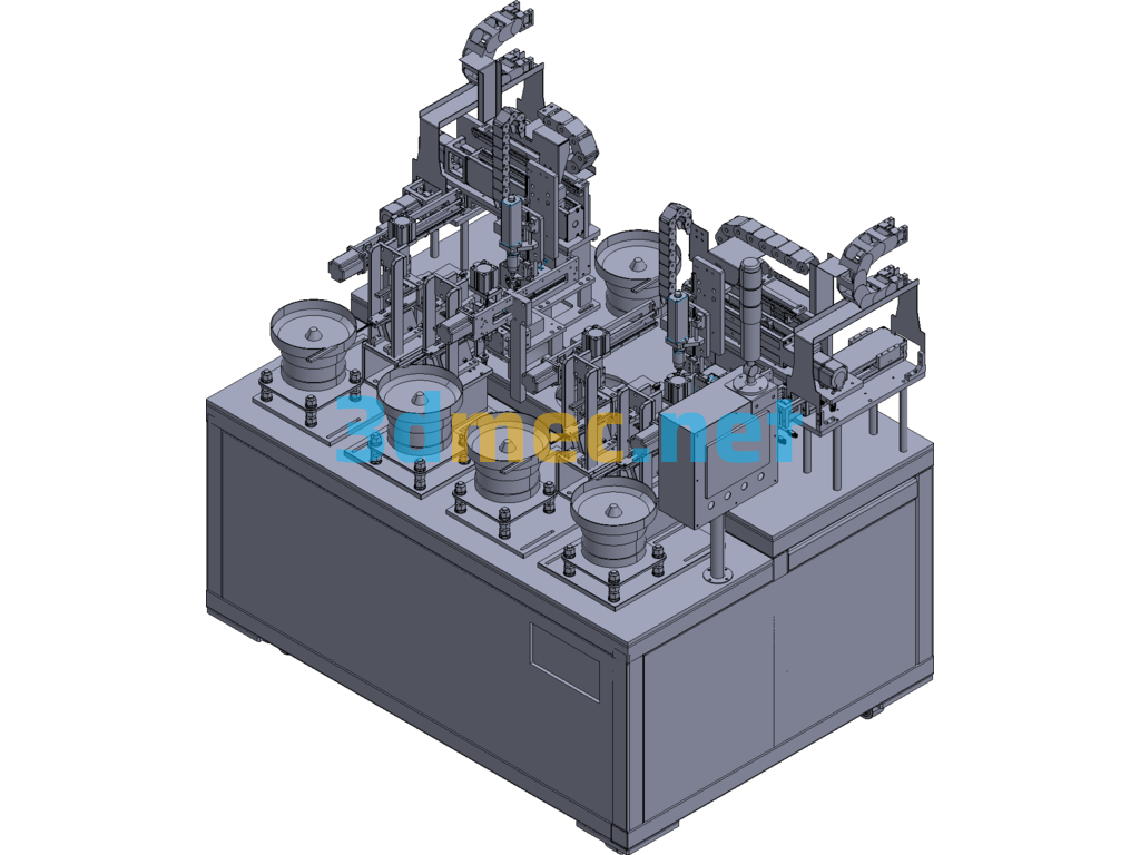 Automatic Screw Locking Assembly Machine - 3D Model Exported Free Download