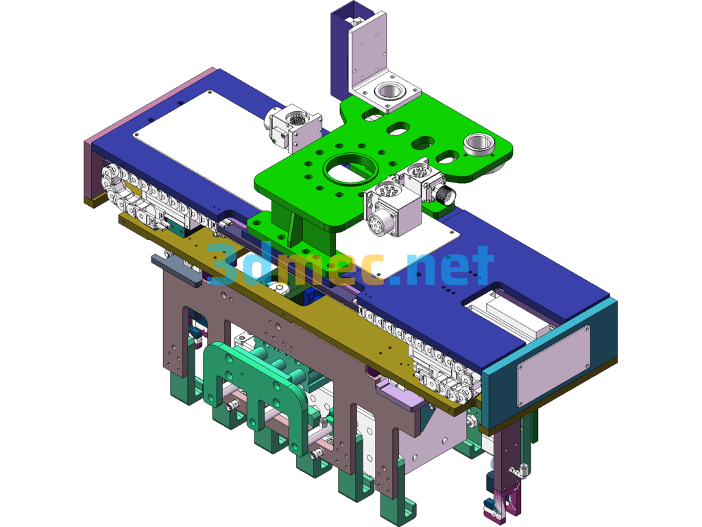 Mechanical Gripper Mechanism - 3D Model SolidWorks Free Download