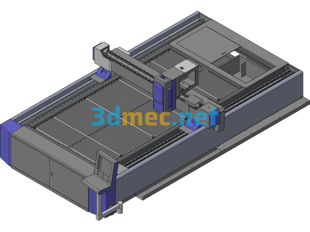 Laser Cutting Machine 3015 - 3D Model UG(NX) Free Download