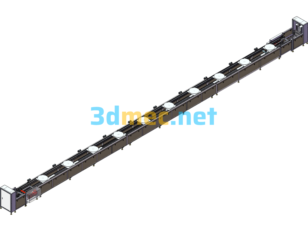 20m Double Layer Double Speed Chain - 3D Model SolidWorks Free Download