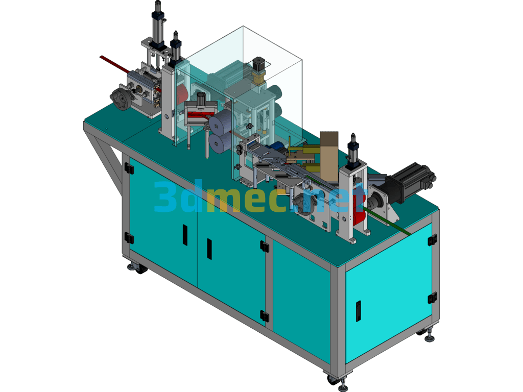 Cable Internal Aluminum Strip Welding Equipment - 3D Model SolidEdge Free Download