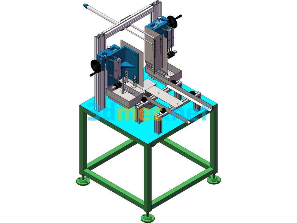 Semi-Automatic Hot Melt Adhesive Bonding Machine - 3D Model SolidWorks Free Download